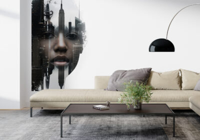 An artistic mural.